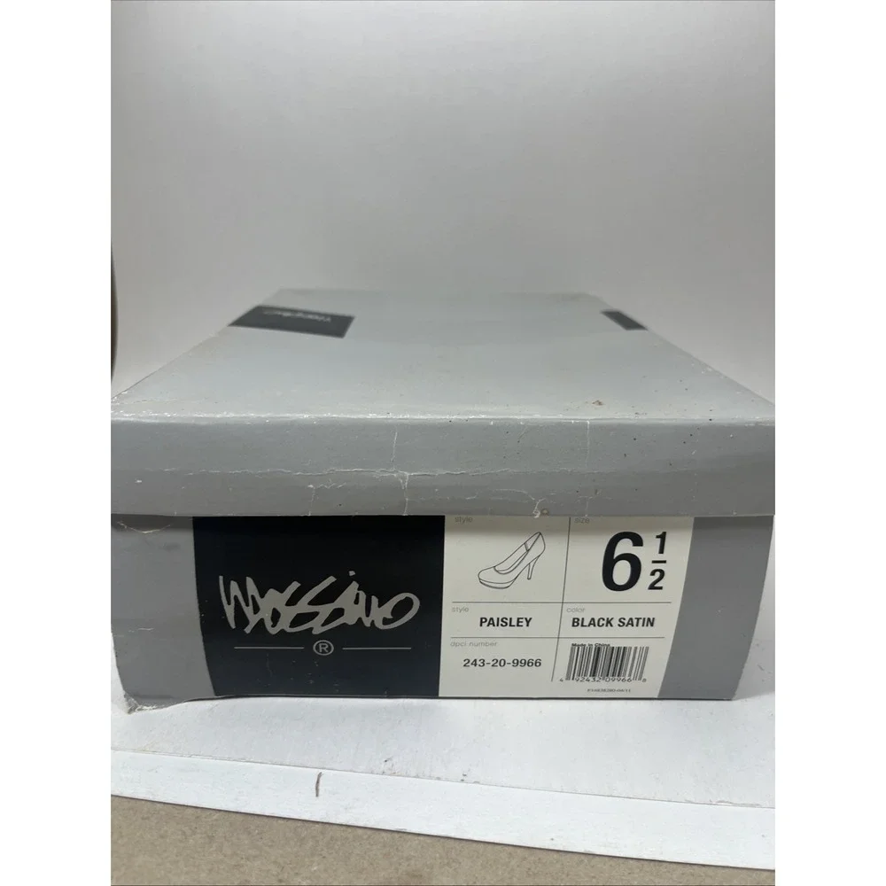 Mossimo Paisley 6.5 Women's Black Satin
